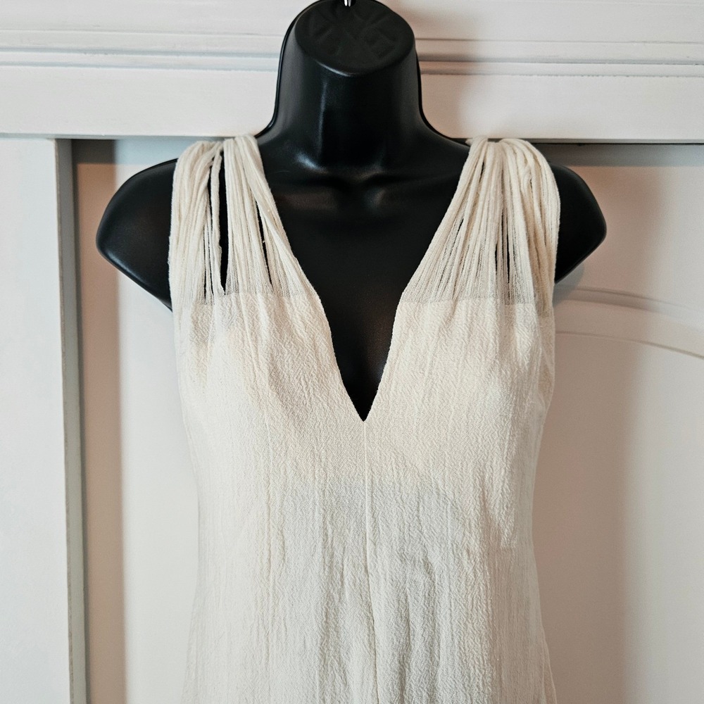 Maxi Dress Women Small Cream Festival Country Cowgirl Western Beach Bridal Angel - Picture 3 of 7